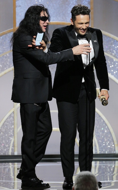 James Franco, Tommy Wiseau, 75th Annual Golden Globe Awards - Show